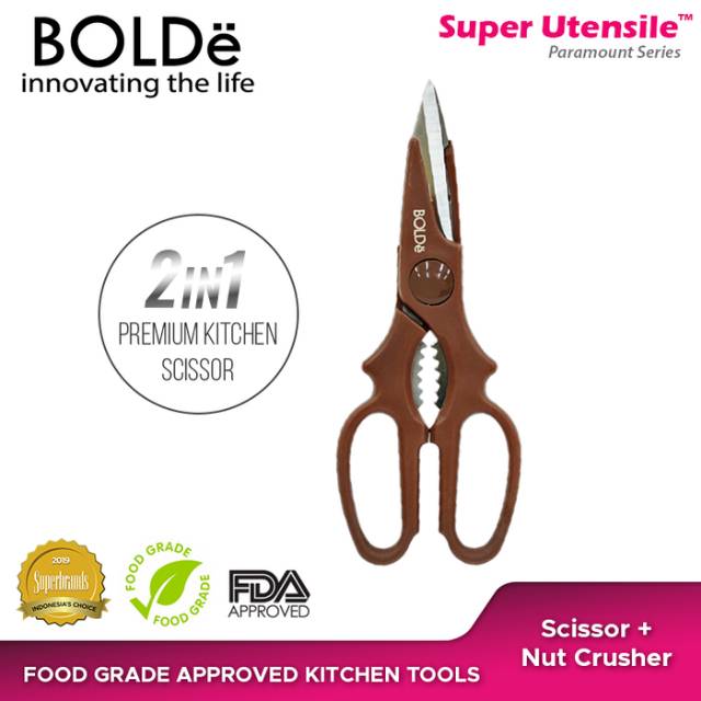 Gunting 2 In 1 BOLDe Super Utensil Paramount Scissor 2 In 1 - Gunting Dapur