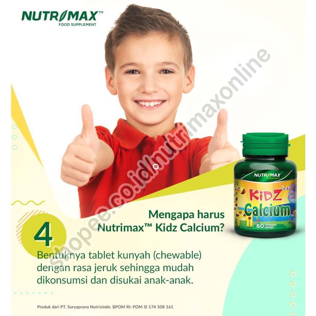 Image of Nutrimax Kidz Calcium Isi 30 Vitamin Kids Kalsium #5