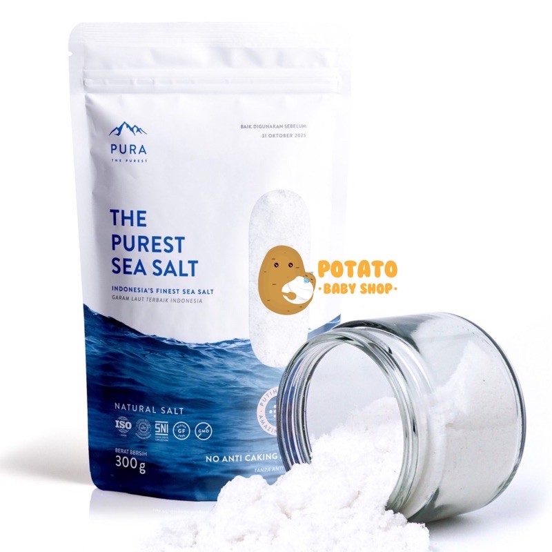 Pura Organic Finest Sea Salt / garam halus &amp; kasar