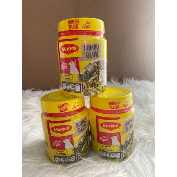 

maggi blok rasa sapi 1 botol isi 25 blok