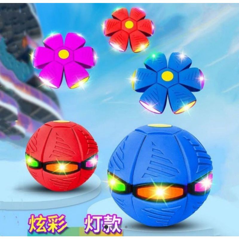 BOLA UFO LONCAT LED / FLAT BALL DISC/UFO MAGIC BALL