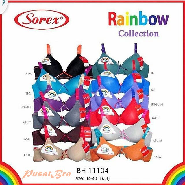 HARGA KHUSUS BH Bra Sorex Rainbow 11104 ORIGINAL
