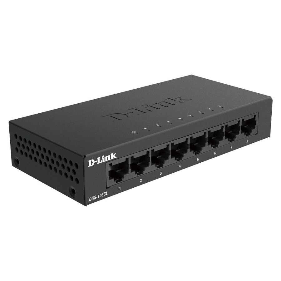 D-Link DGS-108GL 8 Port Gigabit Metal Case Dlink DGS-108 GL