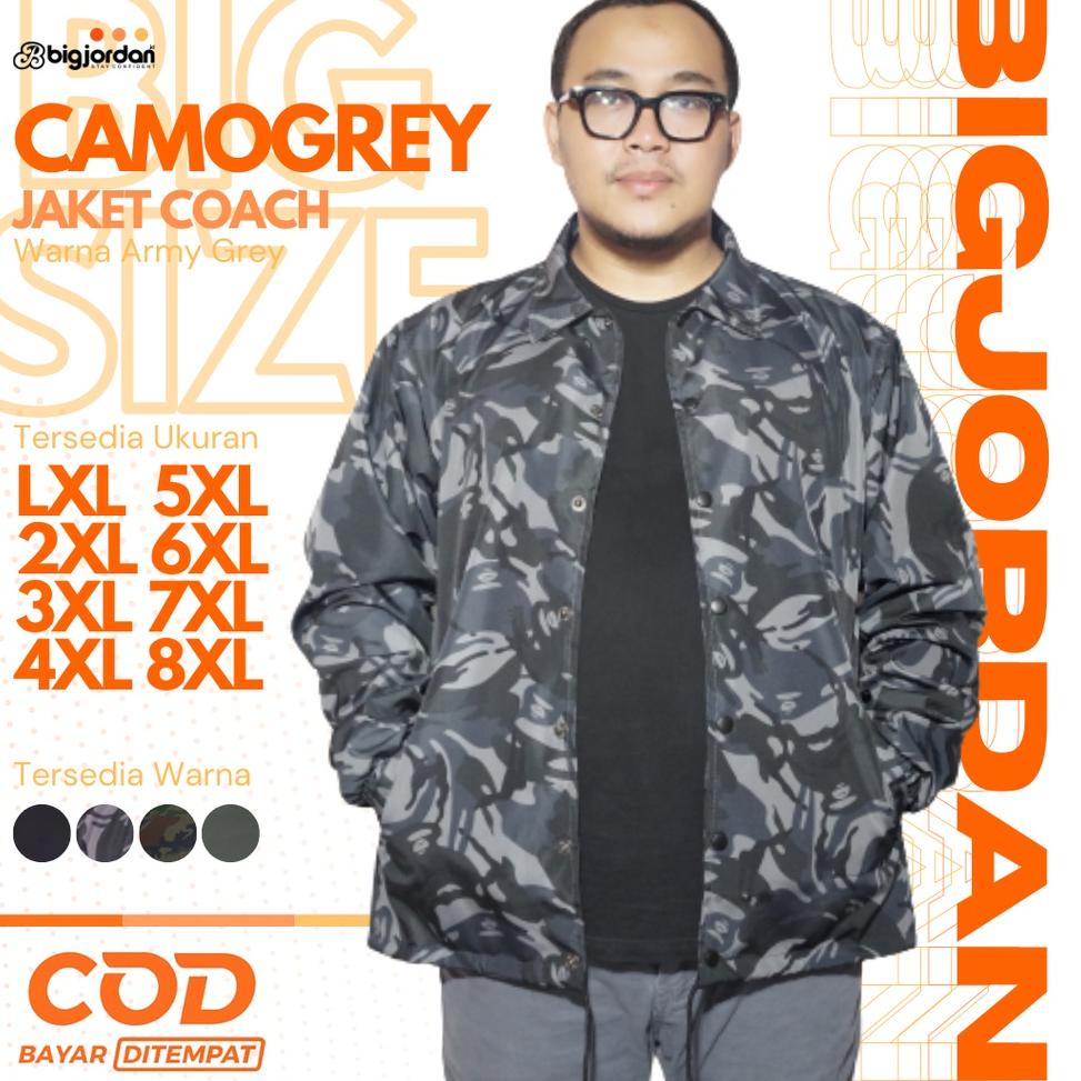 [KODE IIAQN] BIG JORDAN jaket coach big size XXXXXL XXXXL XXXL XXL jaket army jumbo 5XL 6XL 7XL 8XL 