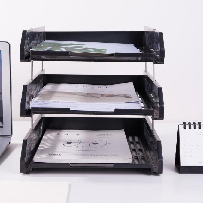 

Deli File Tray Rak Penyimpan File 2&3Tingkat Bahan Plastik E9208 E9209