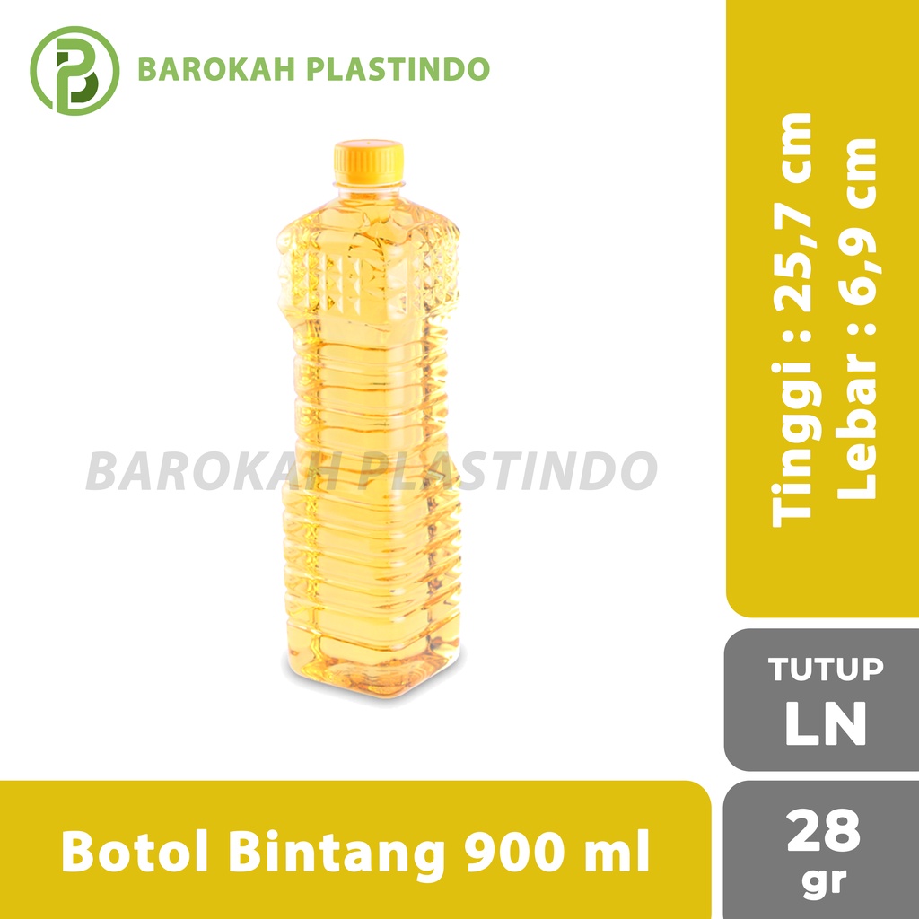 Botol Bintang 900 ml / Botol Plastik 900 ml / Botol Minyak 900 ml / Botol 900 ml
