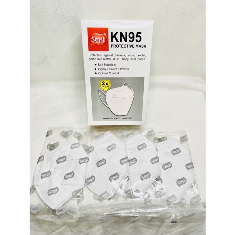 Masker Sensi Protective Mask KN95 5Ply isi 20S