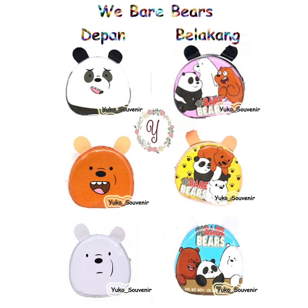 Tas Selempang We Bare Bear Tas Selempang Bear Kecil Bahan Mika Tebal