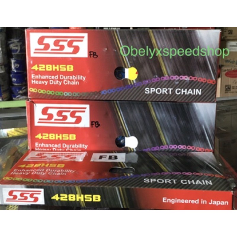 Rantai HSB 428-130L warna Biru-Blue