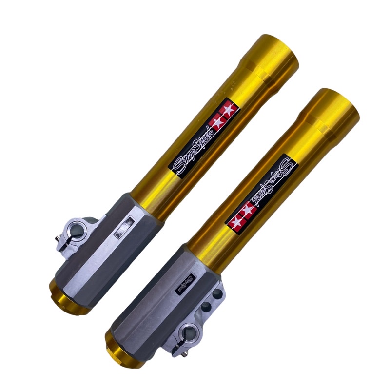 Tabung Shock Depan Stage Speed Copy Ori Plus Breket 2Piston Monoblok Big Pot 2Pin FOURSIX_46