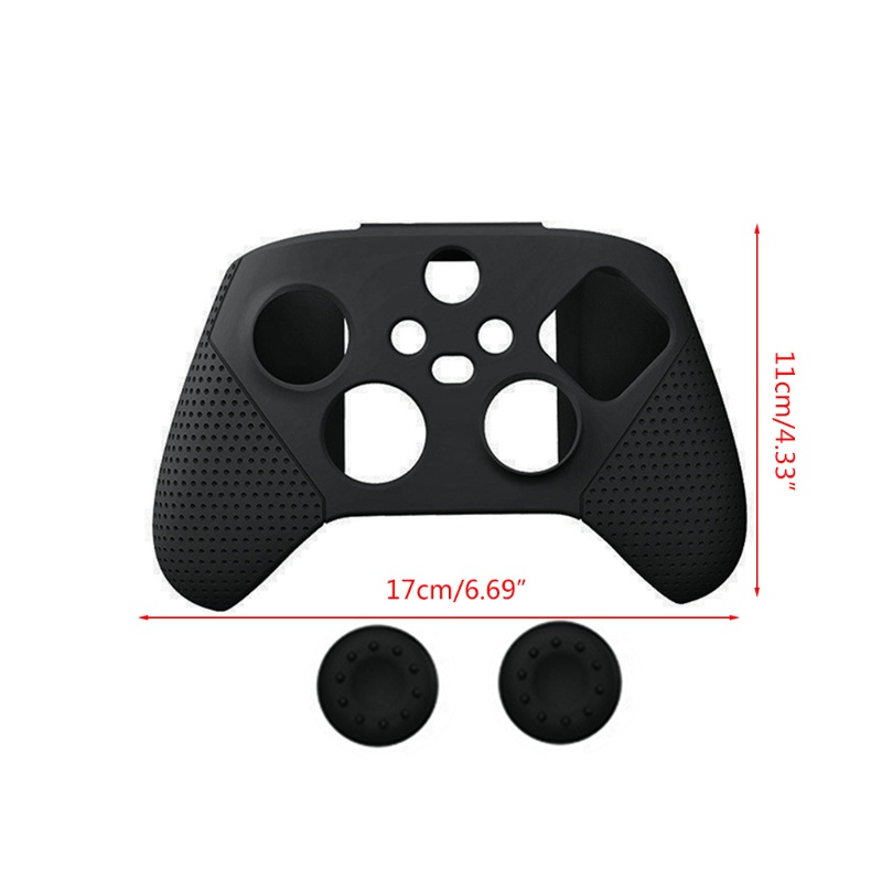 zzz Silicone Protective Case Anti-slip Handle Cover Shell Controller Skin For -Xbox Series X S Game Accessories