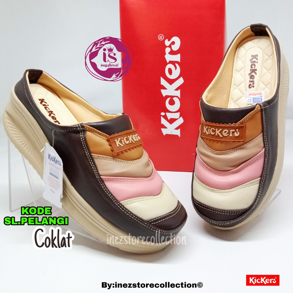 SANDAL WEDGES WANITA TERBARU KICKERS KODE SL.PLANGI MURAH BERKUALITAS