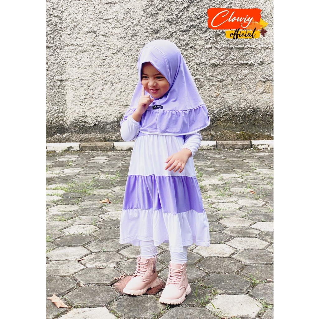 Haqiqa Setelan Gamis Anak Original By Clowiy