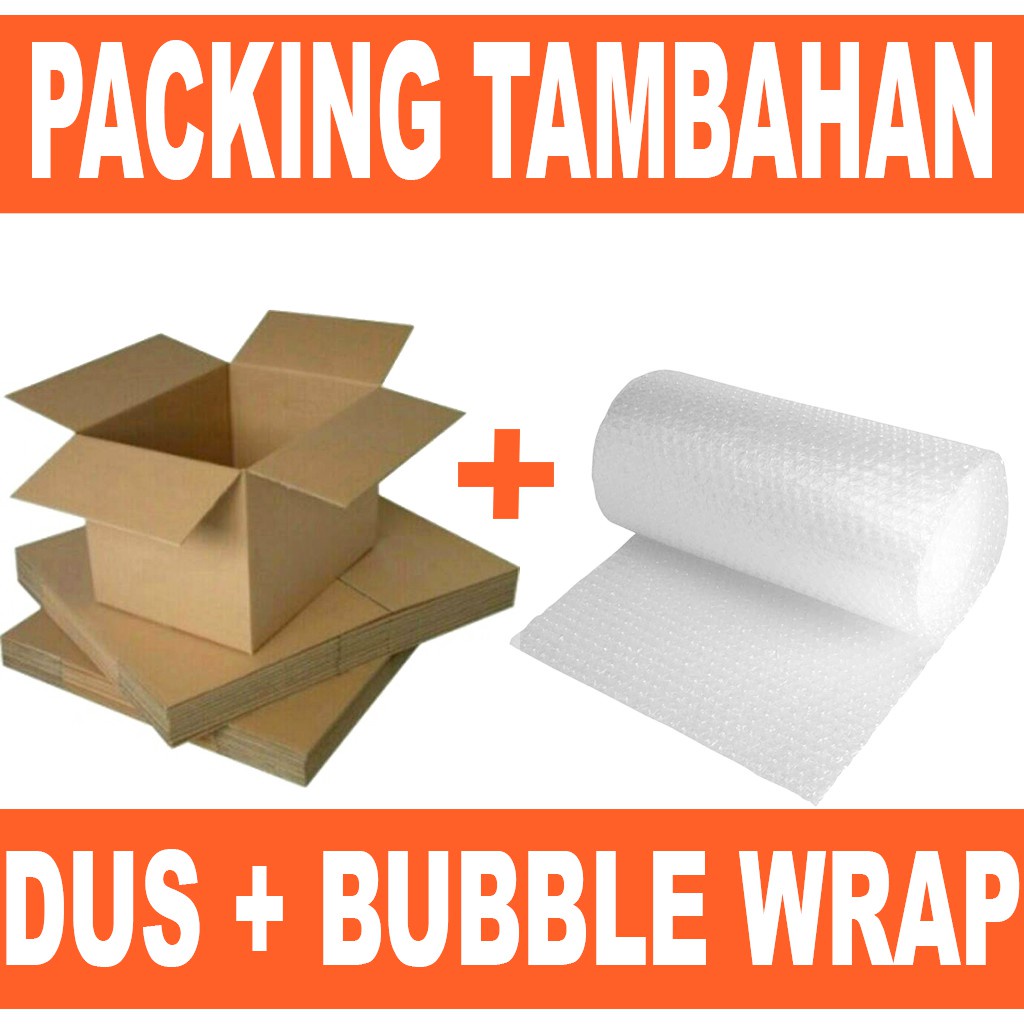 

Packing Tambahan Kardus dan Bubble Wrap