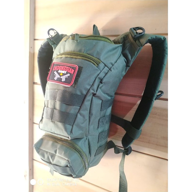 free.. mblem!!! tas ransel army  tacitical sepedah gunung outdoor BMX MTB dll