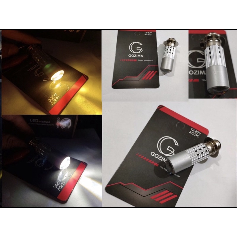 BOHLAM LED AC/DC motor matic bebek honda yamaha suzuki kawasaki kaki 1 universal bohlam led H6