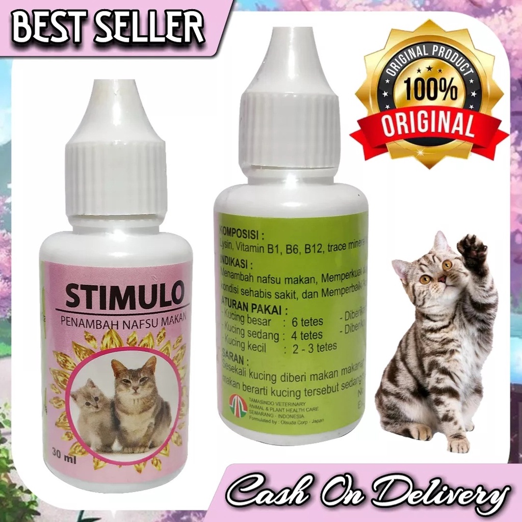 STIMULO - Vitamin Kucing Penambah Nafsu Makan Kucing - 30ml