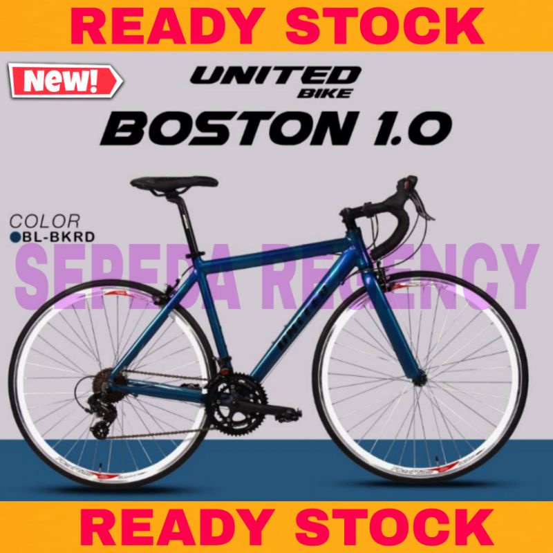 Sepeda Roadbike UNITED BOSTON 1.0 Balap 700C Alloy 7 Speed