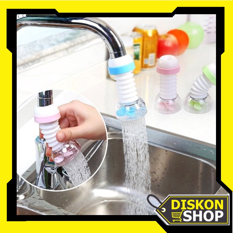 Diskon Shop - H722 Sambung Kran Air Anti Splash / Sambung Kran Air 360  Derajat / Sambungan Kran Air