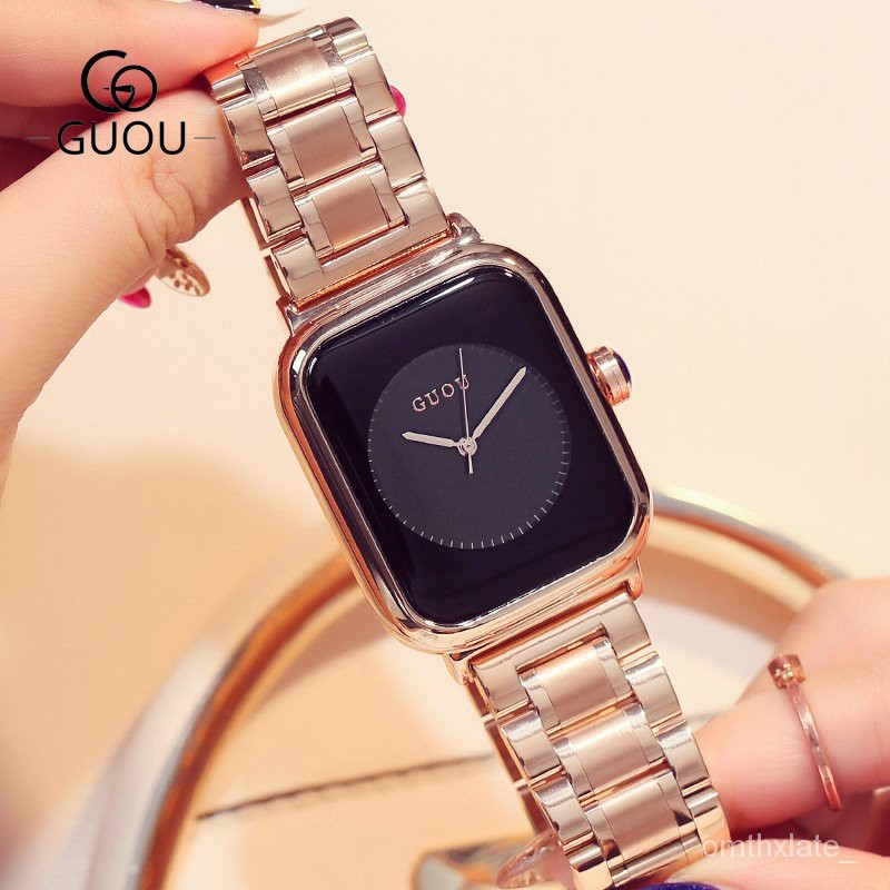 GUOU Tonton Wanita Baru Wanita Temperamen Wanita Watch Jelly Watch Rubber band Watch