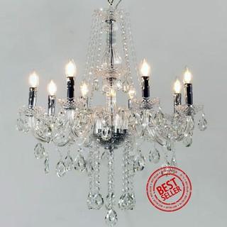  Lampu  hias  gantung  chandelier kristal dekorasi rumah ruang 