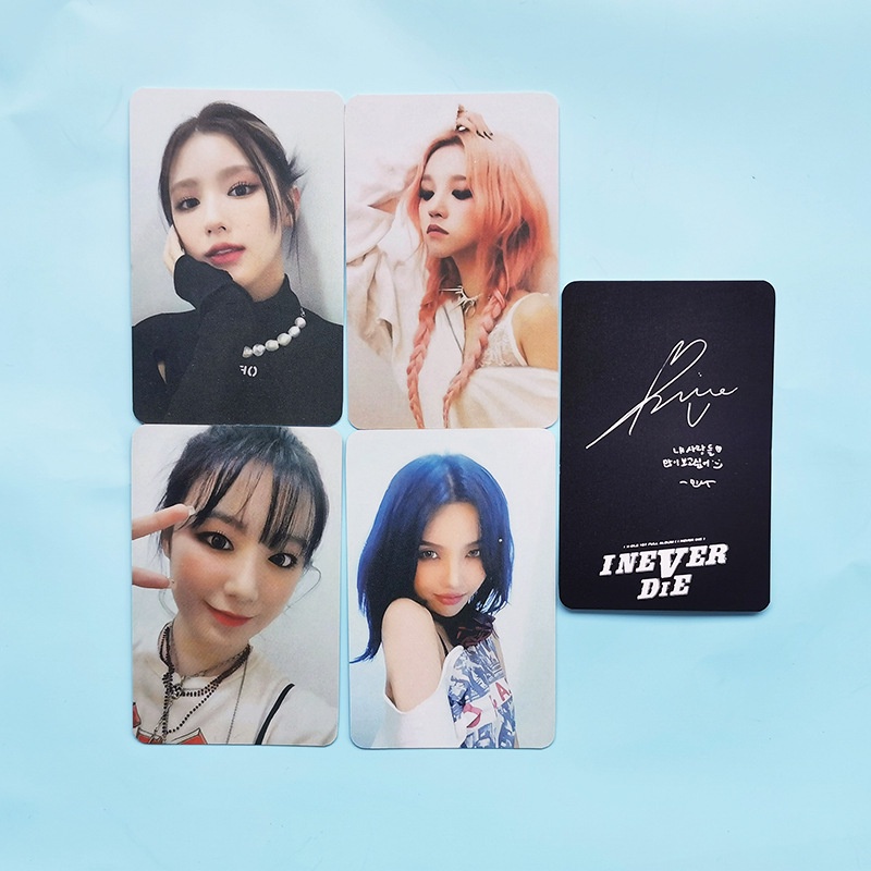 5pcs / set Kartu Pos Desain I-DLE Photocards I NEVER DIE Fan