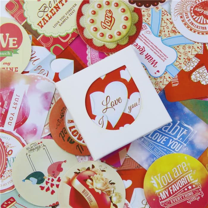 Stiker Thema Love (38pcs)