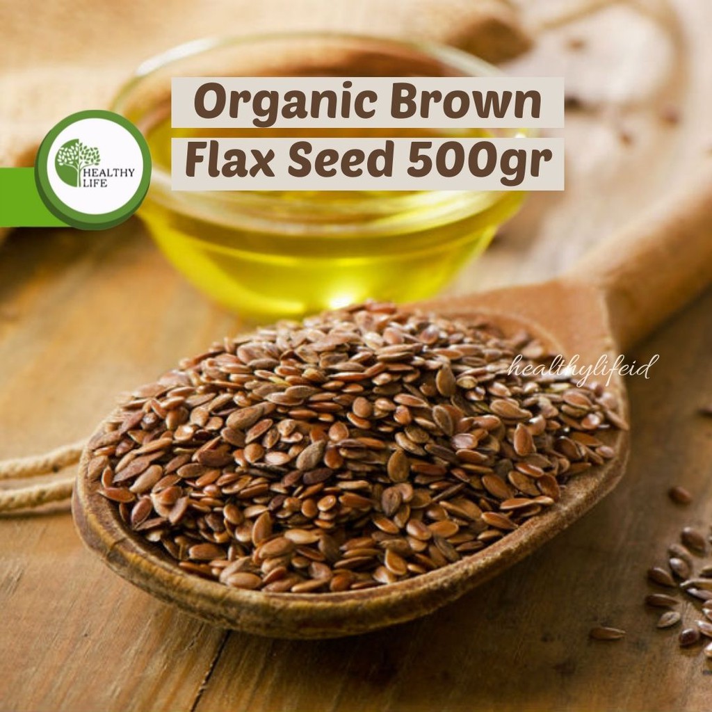 Organic Brown Flax Seed 500 gr