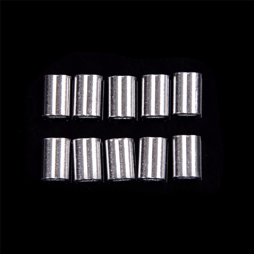 Yescool 50pcs 1.5mm Cable Crimps Aluminum Sleeves Cable Wire Rope Clip Fitting .