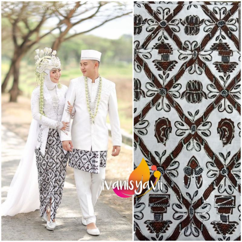 Sepasang Jarik Pengantin Prodo - Motif Sido Mulyo (Prodo Gold &amp; Silver)