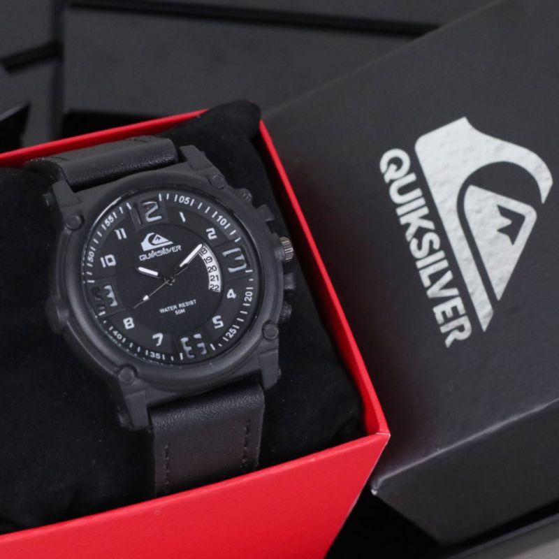 (BEST SELLER) JAM TANGAN PRIA QUIKSILVER 4029SL FREE BOX ORI & BATERAI