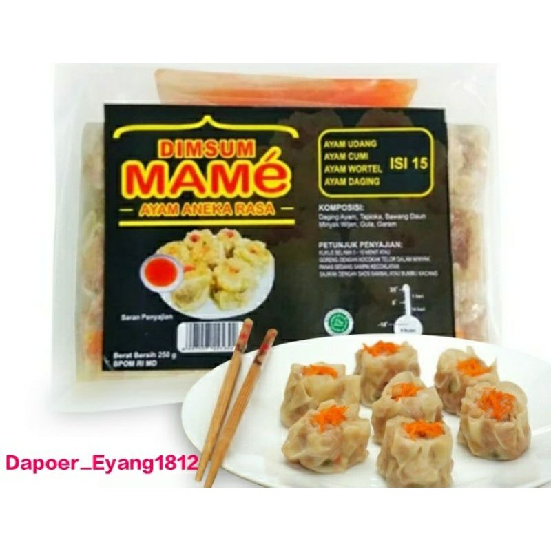 

DIMSUM MAME isi banyak 15 biji Mix Rasa + saus