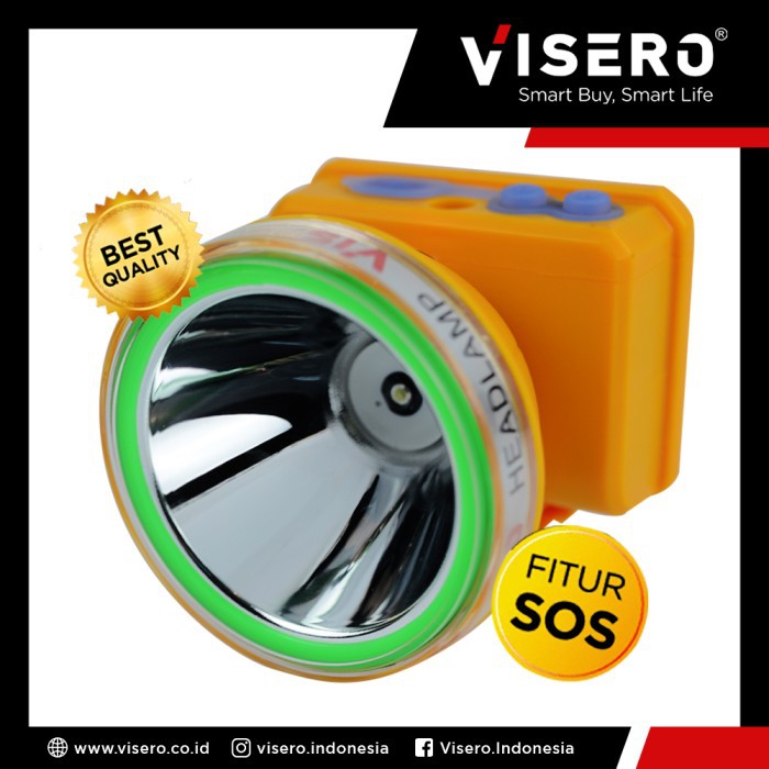 Senter Kepala Selam Body Sedang 50W Cahaya Kuning (VHL-4350AYS)