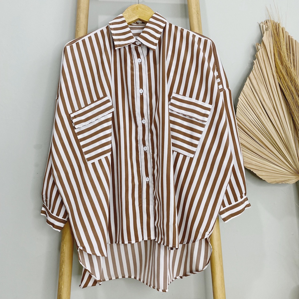 KEMEJA SALUR KATUN LYDIA DAILY LONG SHIRT OFFICE SHIRT PREMIUM B549 CO