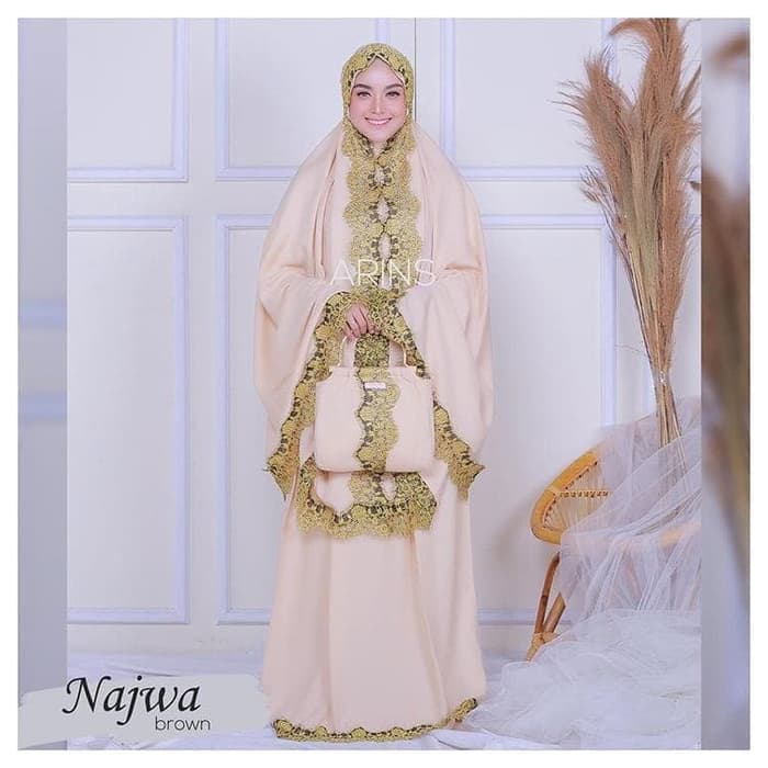 TERLARIS MUKENA DEWASA WARNA PUTIH KATUN TRAVELING TRAVEL MUKENA BALI PREMIUM