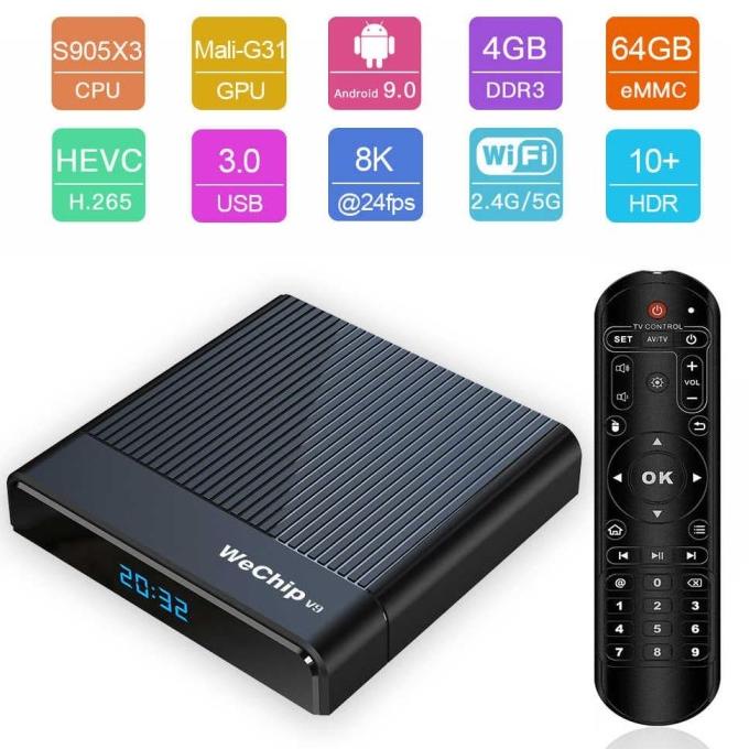 V9 Android TV Box 4GB 32GB Amlogic S905X2 8K