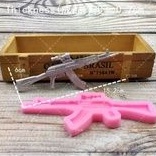 cetakan silikon puding coklat senapan laras panjang