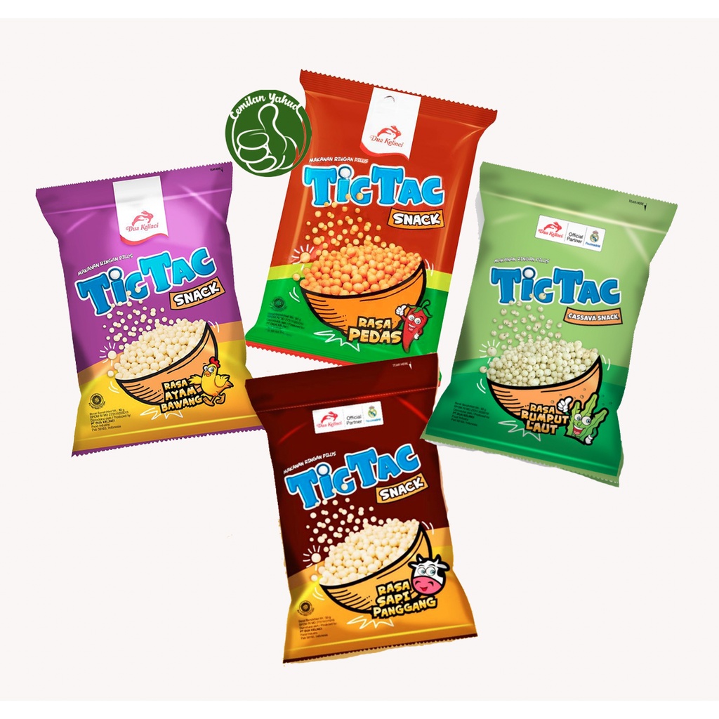 

Snack Dua Kelinci Pilus TIC TAC 90gr - ALL VARIAN