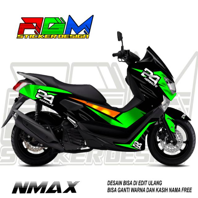 Nmax Decal Full Body hijau