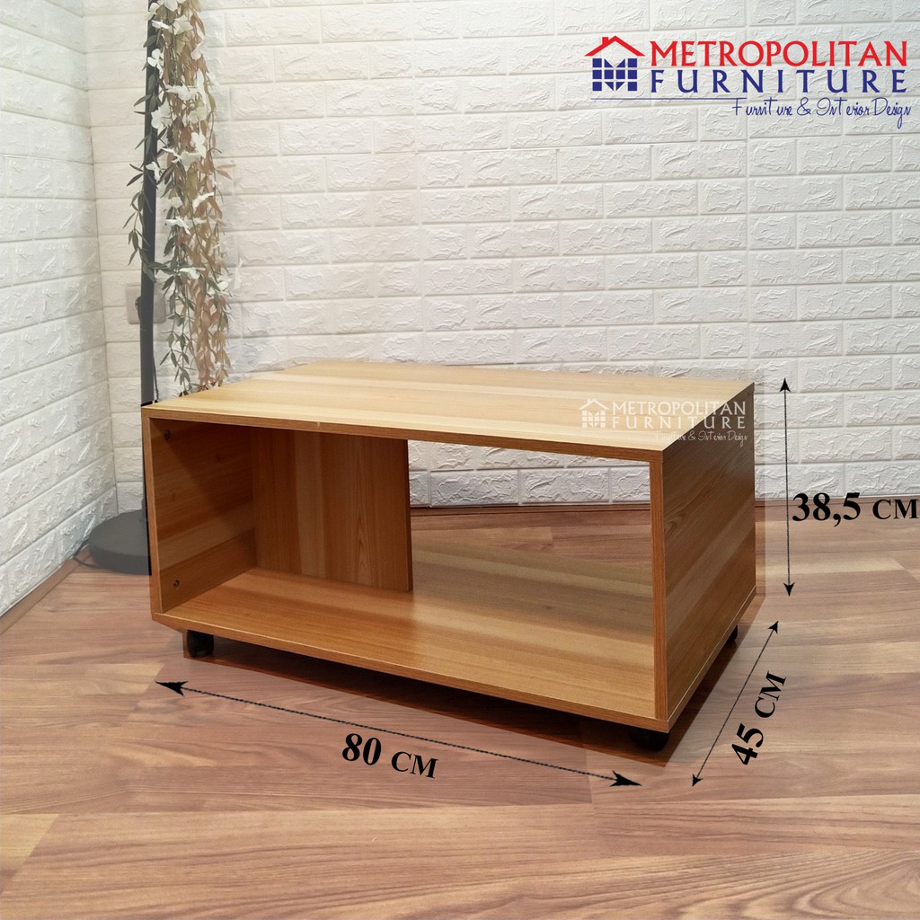 Meja Tamu Modern / Coffee Table Minimalis / Rak TV Dengan Roda / Meja Kopi