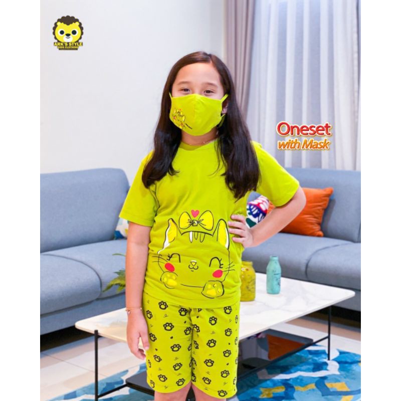 Setelan Anak One Set Free Masker Ark's Style