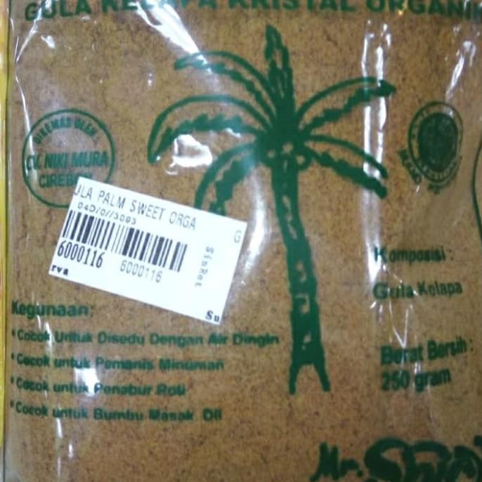 

Gula Kelapa Kristal Organik Palm Sweet 250gr
