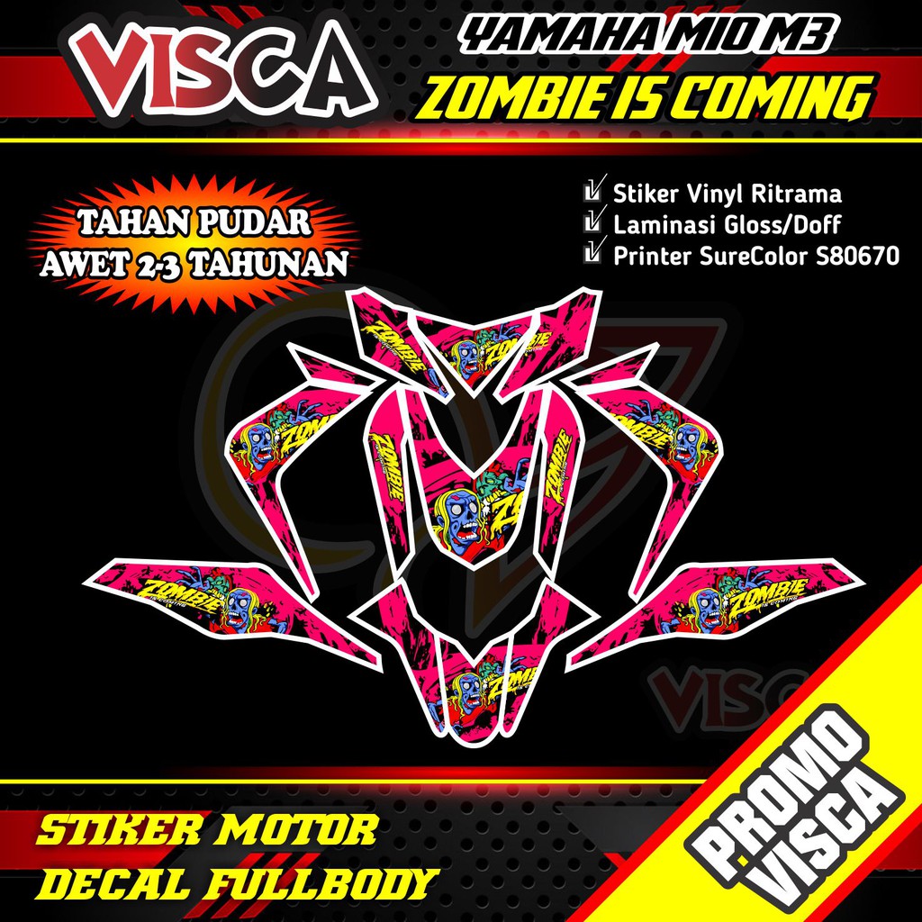 (COD) decal mio z stiker motor mio m3 stiker mio m3 decal ...