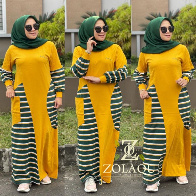 gamis kuning new Prod by zolaqu ori