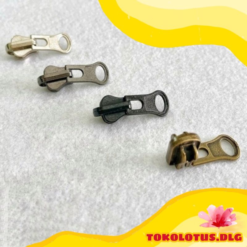 Kepala resleting jaket / kepala rit jaket/ bolak balik gigi besar (pcs)