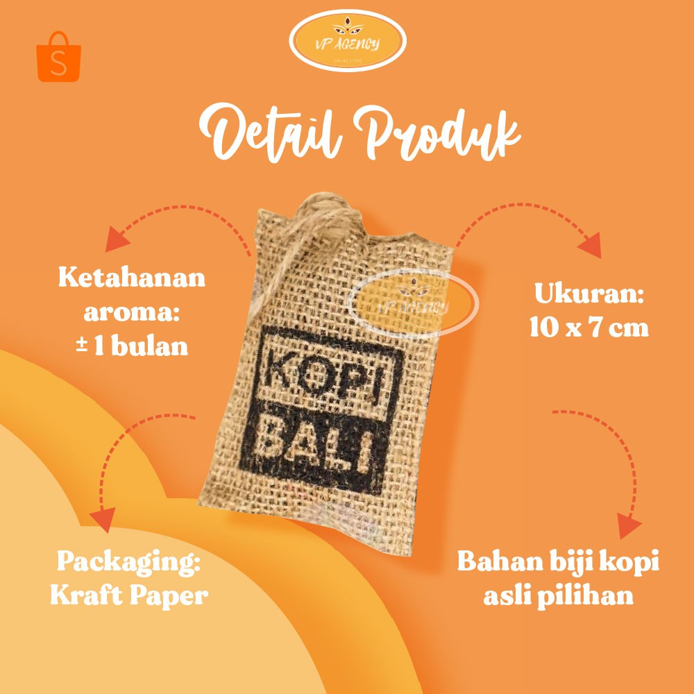 Parfum Mobil Kamar Ruangan Lemari Aroma Kopi Digantung / Aksesoris Interior Termurah Berkualitas - B
