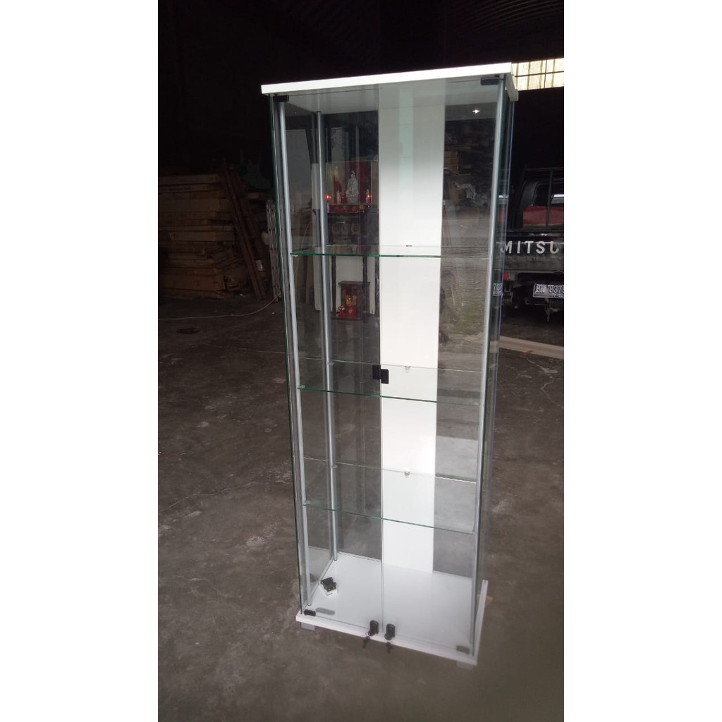 Lemari Hias Lemari tas Lemari etalase Lemari Kaca 2 Pintu LH 6603