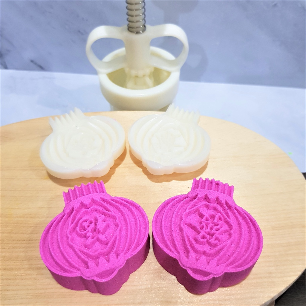 (2pc) cetakan kue bulan (50gr) mooncake press mold PREMIUM-LATERN