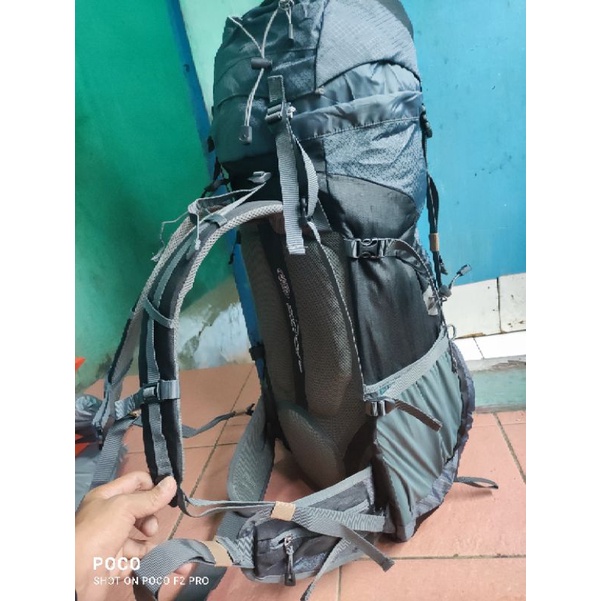 Tas Gunung H-Ride # Tas Gunung TNf 60 liter # Tas Gunung click 60 + 5 liter # Tas Ransel Hiking # Tas Ransel outdoor # Tas Gunung Carrier Busa tebel Pake prem