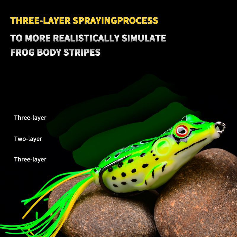 Umpan Pancing Fishing Lure permukaan softlure soft frog gabus toman top water kodok katak UL